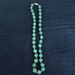 Beautiful green stone necklace